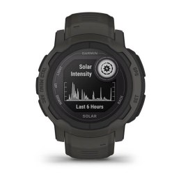 Zegarek sportowy Garmin Instinct 2 Solar Graphite 45mm Grafitowy
