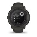 Zegarek sportowy Garmin Instinct 2 Solar Graphite 45mm Grafitowy