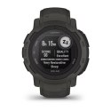 Zegarek sportowy Garmin Instinct 2 Solar Graphite 45mm Grafitowy