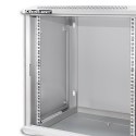 Szafa RACK 19" | 12U | 600 x 635 x 600 | Szara | Wisząca
