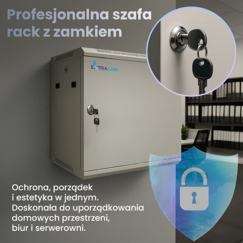 Extralink EXTRALINK SZAFA RACK WISZĄCA 6U 600X450 SZARA