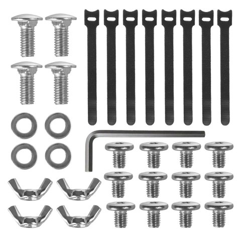 MACLEAN ORGANIZER PODBIURKOWY NA KABLE, MAX. OBCIĄŻENIE 5KG, MAX. 728MM, 2 POZIOMY, BIAŁY MC-102 W