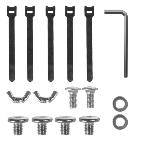 MACLEAN ORGANIZER PODBIURKOWY NA KABLE, MAX. OBCIĄŻENIE 5KG, MAX. 728MM, BIAŁY MC-103 W