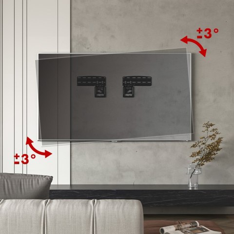 MACLEAN UCHWYT DO TV, KOMPATYBILNY Z TELEWIZORAMI SAMSUNG QLED, 43"-85", MAX. 60KG, MC-806 N