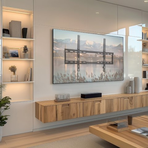 MACLEAN UCHWYT DO TV MAX VESA 600X400, 32-80", 45KG, REG. ODCHYLENIA +0°~-10° MC-413