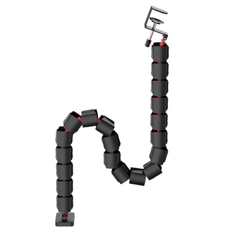 NANO RS ORGANIZER KABLI / MASKOWNICA DO BIURKA, 1345MM, CZARNO CZERWONY RS125