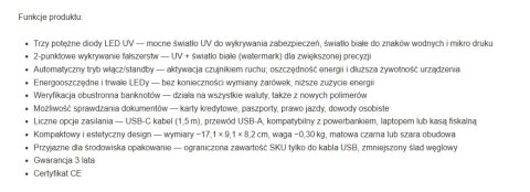SAFESCAN TESTER BANKNOTÓW 75 LED