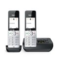 Gigaset COMFORT 500A duo Telefon analogowy/DECT Nazwa i identyfikacja dzwoniącego Czarny, Srebrny