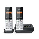 Gigaset COMFORT 500A duo Telefon analogowy/DECT Nazwa i identyfikacja dzwoniącego Czarny, Srebrny