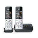 Gigaset COMFORT 500A duo Telefon analogowy/DECT Nazwa i identyfikacja dzwoniącego Czarny, Srebrny