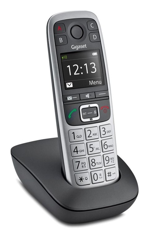 Gigaset E560 telefon Telefon w systemie DECT Nazwa i identyfikacja dzwoniącego Czarny, Srebrny