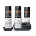 Telefon bezprzewodowy Gigaset 500A Comfort Trio - Automatyczna sekretarka - ECO DECT\GAP\CAT-iq - Srebrny + 2 dodatkowe słuchawk