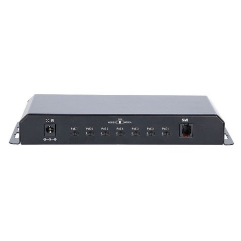 Extralink Switch PoE KRATOS 7x Gigabit PoE, 1x Uplink RJ45, Zasilacz 24V 2.5A, Moc 60W
