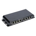Extralink Switch PoE KRATOS 7x Gigabit PoE, 1x Uplink RJ45, Zasilacz 24V 2.5A, Moc 60W
