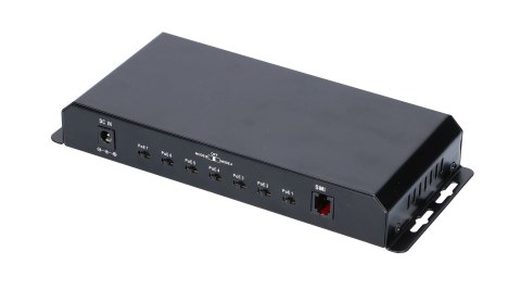 Extralink Switch PoE KRATOS 7x Gigabit PoE, 1x Uplink RJ45, Zasilacz 24V 2.5A, Moc 60W