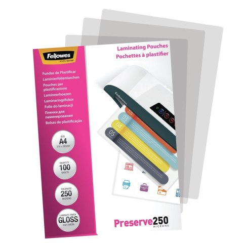 Laminator Pouch Glossy/A4 250 100PCS 5401802 Fellowes