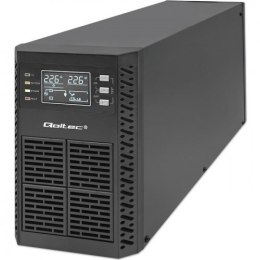 Qoltec 52281 zasilacz UPS Podwójnej konwersji (online) 2 kVA 2000 W 3 x gniazdo sieciowe