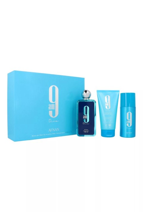 Zestaw Afnan 9 am Dive Edp 100ml + Shower Gel 150ml + Deodorant 150ml