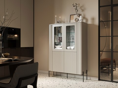 Witryna VERA 110x40x160 kaszmir mat