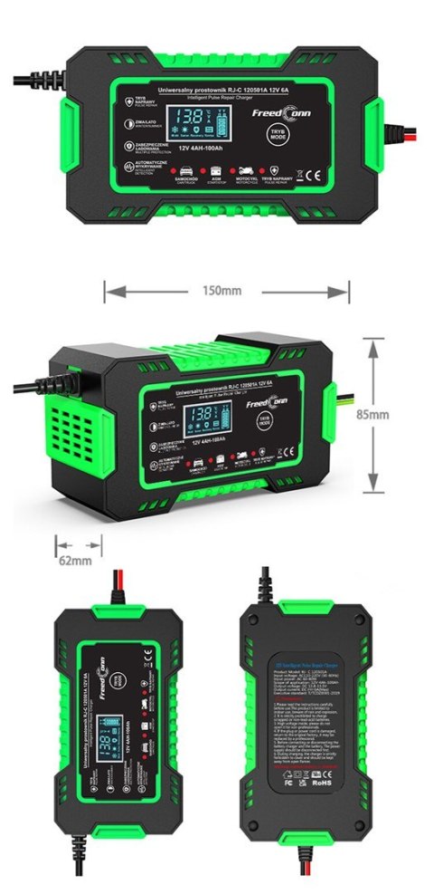 RJ Tianye Prostownik akumulatorowy RJ Tianye RJ-C 120501A 12V, 6A