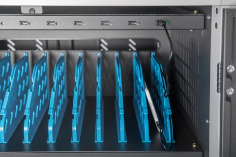 Szafa mobilna DIGITUS na kółkach do ładowania max. 30 notebooków/tabletów max. 15,6"