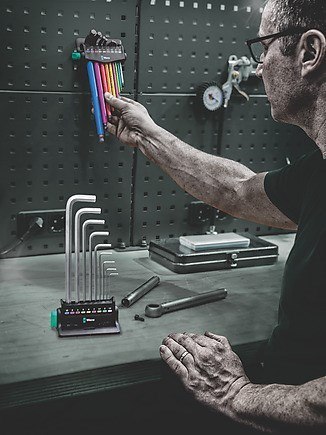 Zestaw kluczy trzpieniowych 950/9 HEX-PLUS MULTICOLOUR 3 9CZR