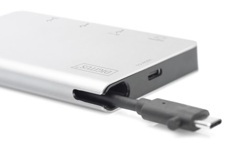 Digitus Wieloportowa podróżna stacja dokująca USB Type-C™, 6 portów