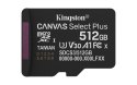KINGSTON microSDXC 512GB Canvas Select Plus Gen3