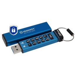 Kingston Technology IronKey Keypad 200 pamięć USB 32 GB USB Typu-A 3.2 Gen 1 (3.1 Gen 1) Niebieski
