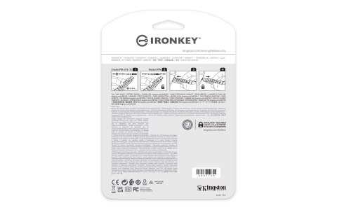 Kingston Technology IronKey Keypad 200 pamięć USB 32 GB USB Typu-A 3.2 Gen 1 (3.1 Gen 1) Niebieski