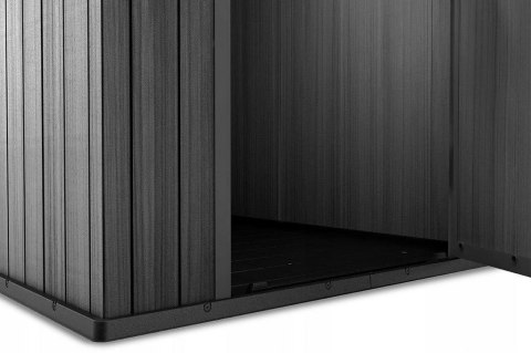 Domek narzędziowy ogrodowy KETER DARWIN 249350 4x6 grafitowy 125,8x184,5x205cm