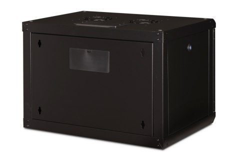 Digitus Szafa sieciowa wisząca Unique 19" 7U rack 600x450, drzwi szyba, czarny, niedzielona, złożona, 100kg