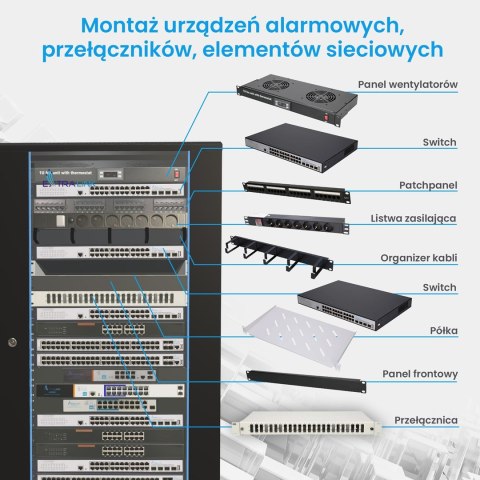 Extralink Extralink 27U 600x600 Czarna | Szafa rack | stojąca