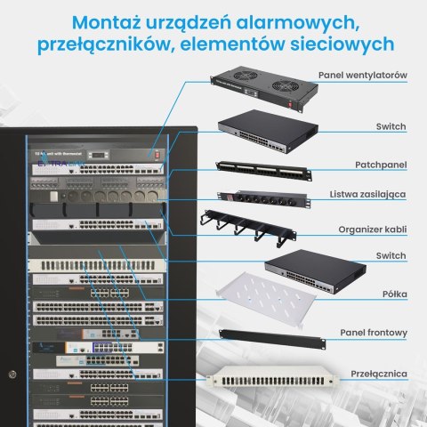 Extralink Extralink 37U 600x800 Czarna | Szafa rack | stojąca