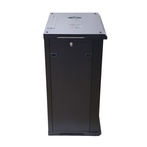 Extralink Szafa rack 18U 600x450 Czarna montowana na ścianie