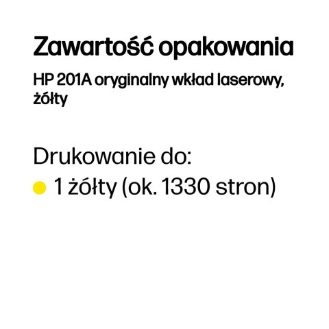 Wkład HP nr 201A HP201A HP 201A Yellow Gelb 1,4k (CF402A)