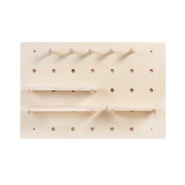 MACLEAN DREWNIANA TABLICA ORGANIZER, KOLOR JASNE DREWNO, 40X60 CM, MAX. 20 KG MC-130 WD