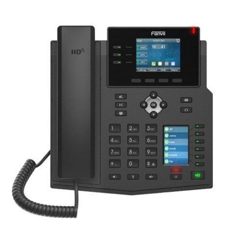Telefon VoIP Fanvil X4U Czarny z 12 liniami LCD i Wi-Fi