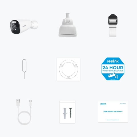 Reolink Argus Series B340 Pocisk Kamera bezpieczeństwa IP Wewnętrz i na wolnym powietrzu 2880 x 1620 px Ściana