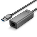 Lindy 43313 zmieniacz płci / kabli USB-A RJ-45 Srebrny