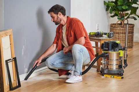 Odkurzacz akumulatorowy RYOBI R18WDV-0 18V One+ Czarny, Zielony