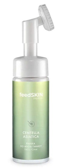 FeedSKIN Pianka do mycia twarzy z wąkrotą azjatycką 150ml butelka ze szczoteczką silikonową SYLVECO