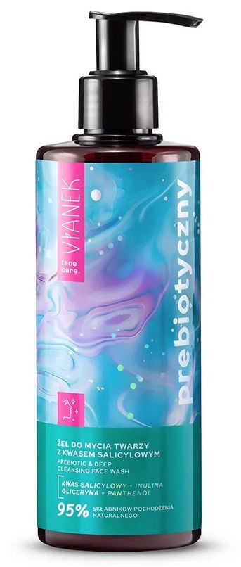 VIANEK Prebiotyczny żel do mycia twarzy z kwasem salicylowym 300ml SYLVECO