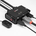 Lindy 42344 przełącznik KVM Możliwości montowania w stelażu Czarny