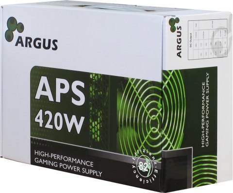 Zasilacz Inter-Tech Argus APS - 420 W - 115 - 230 V - 47 - 63 Hz - +12V1,+12V2,+3,3V,+5V,+5Vsb,-12V - Aktywny - 103 W