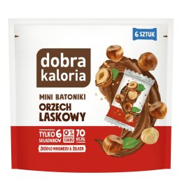 DOBRA KALORIA Mini batoniki orzech laskowy & czekolada 6x18g KUBARA