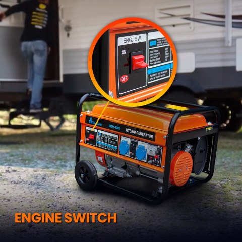 Extralink EGH-3000 | Agregat prądotwórczy | hybrydowy, 3kW 1F