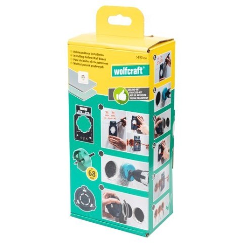 Zestaw Wolfcraft do montażu puszek elektrycznych