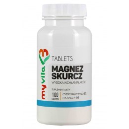 MyVita Magnez Skurcz 100tabl. - Magnez + Potas + Witamina B6