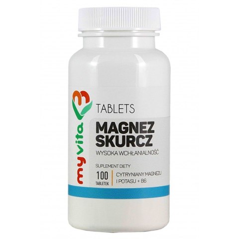 MyVita Magnez Skurcz 100tabl. - Magnez + Potas + Witamina B6